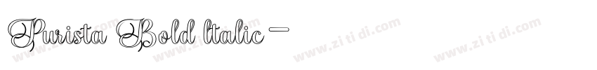 Purista Bold ltalic字体转换